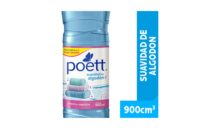 POETT Limpiador Multiespacios Suavidad de Algodón 900ml