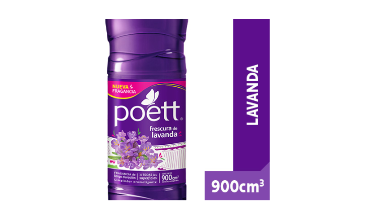 POETT Limpiador Multiespacios Lavanda 900ml
