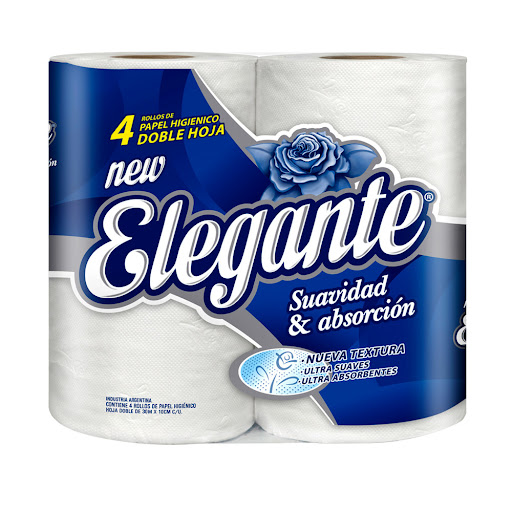 ELEGANTE Papel higiénico 4x30m Doble hoja