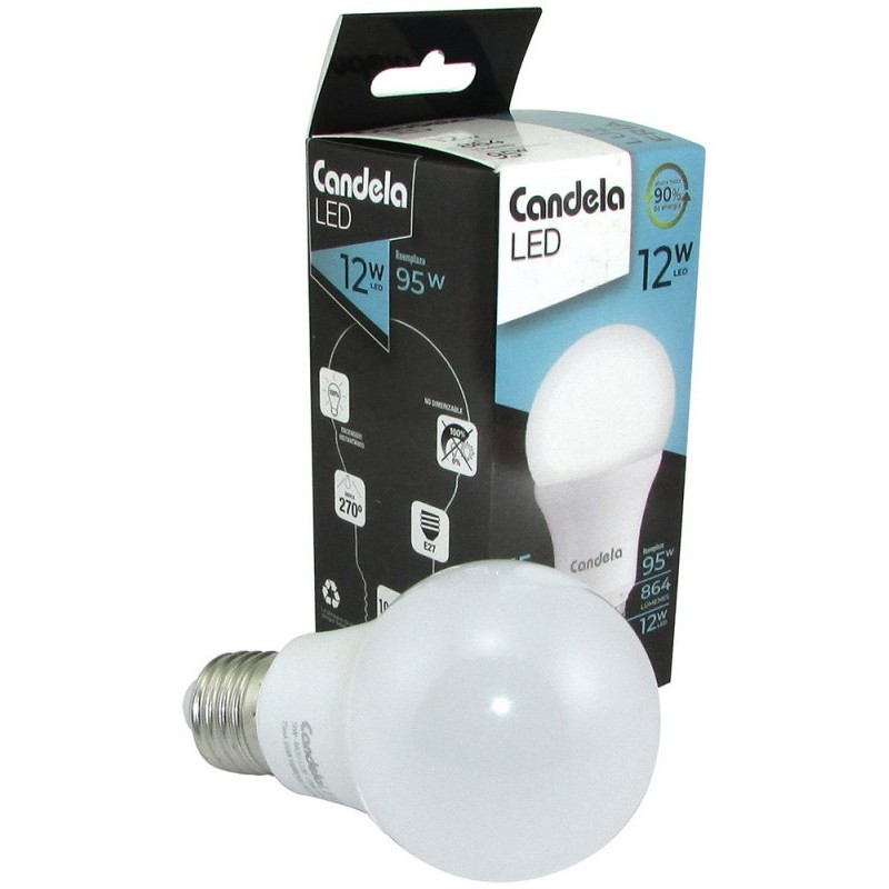 CANDELA Foco luz led fría 12w
