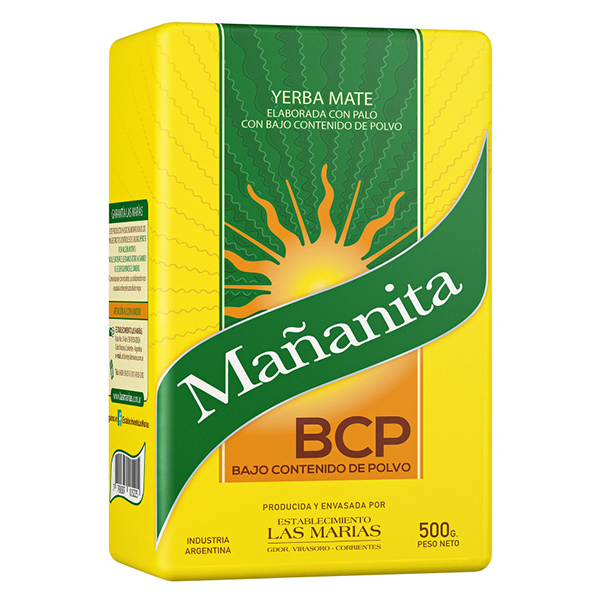 MAÑANITA Yerba mate BAJO POLVO x500gr