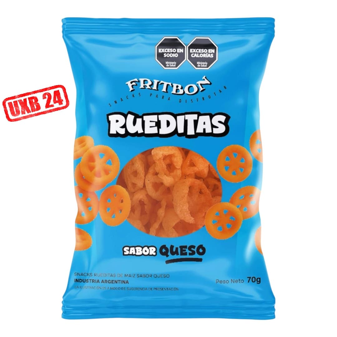 FRITBON Rueditas Queso x70g