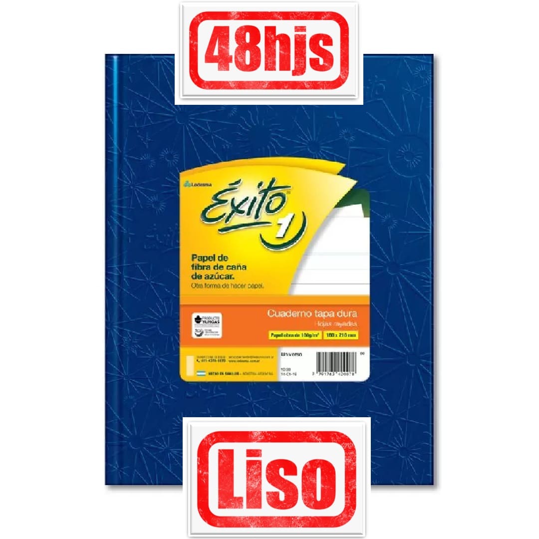EXITO Cuaderno LISO x48 Azul