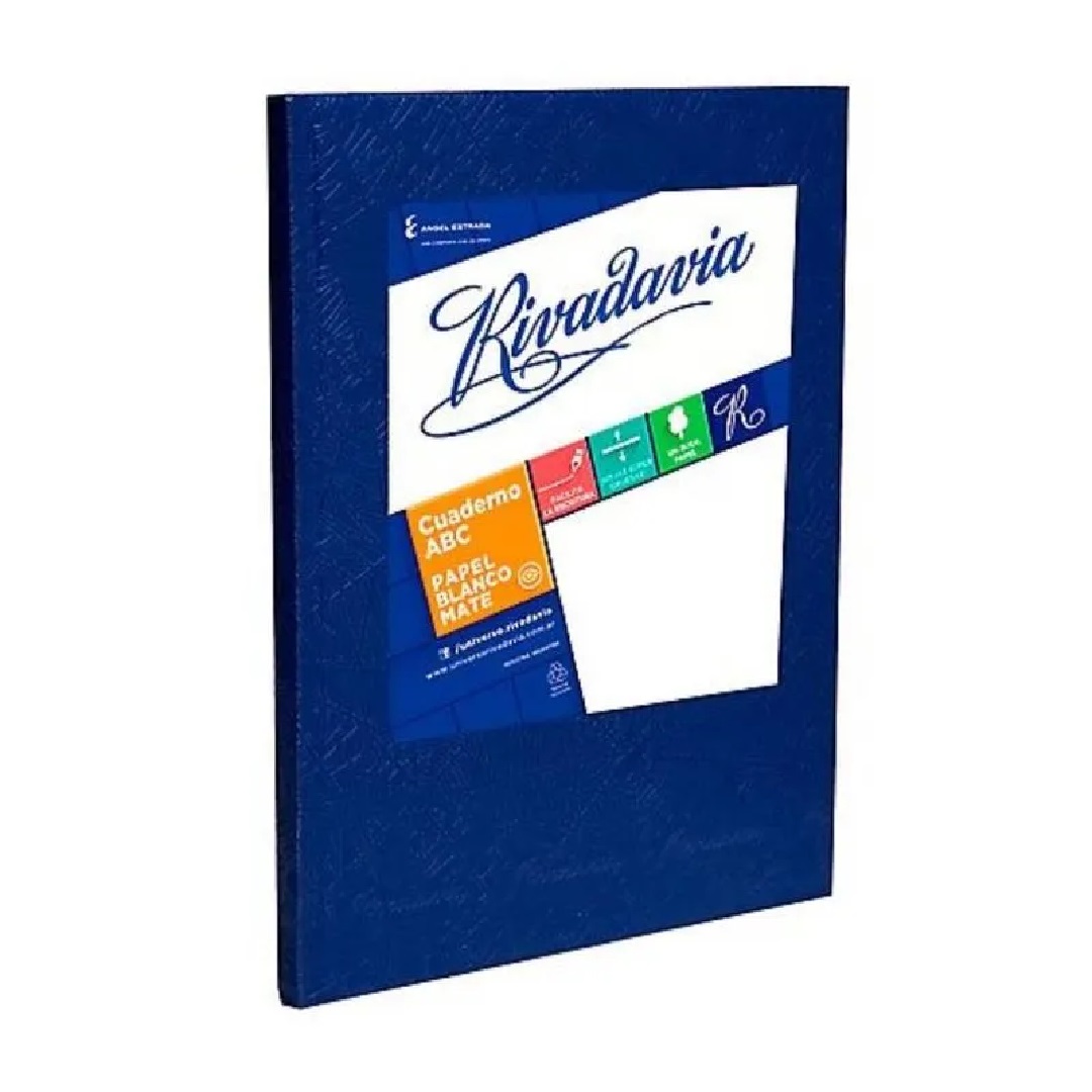 RIVADAVIA Cuaderno Tapa Dura x50 Araña Azul