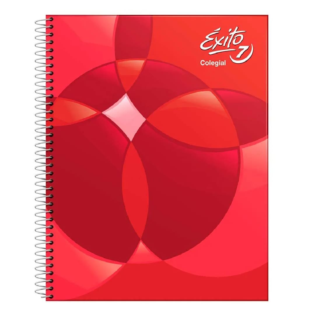 EXITO Cuaderno C/ Espiral Polipropileno x60 Rojo