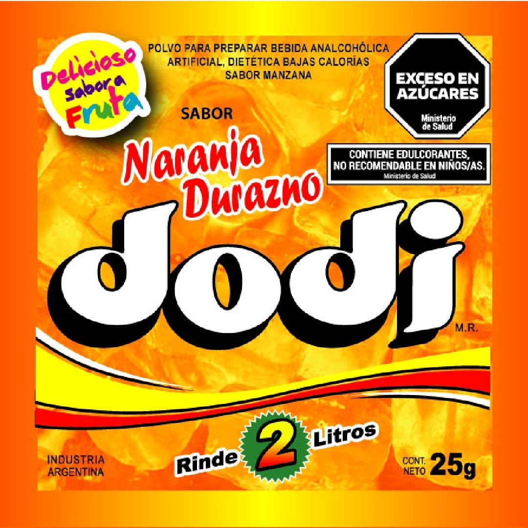 DODI Jugo Naranja Durazno x15u.