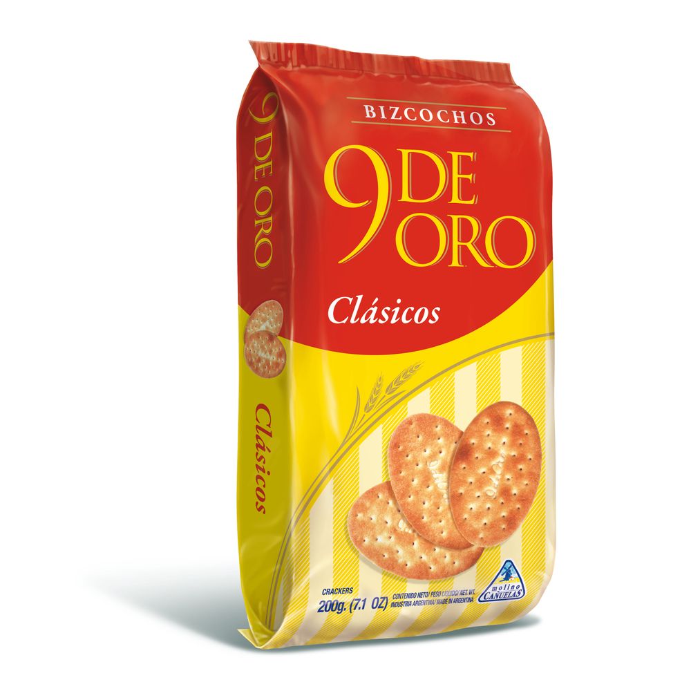 9 DE ORO Bizcochos de grasa clásicos 200gr