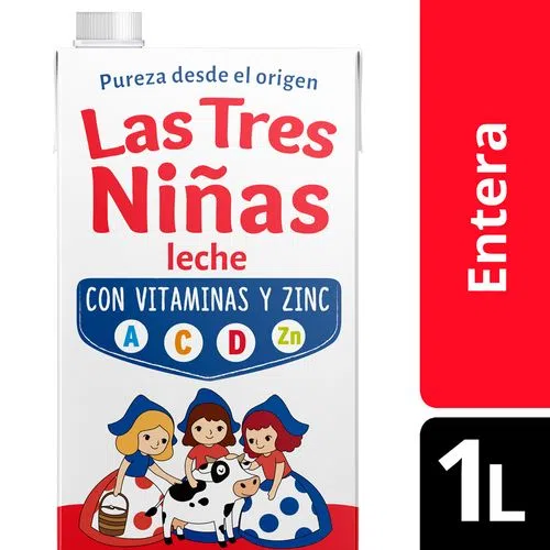 LAS TRES NIÑAS Leche larga vida entera