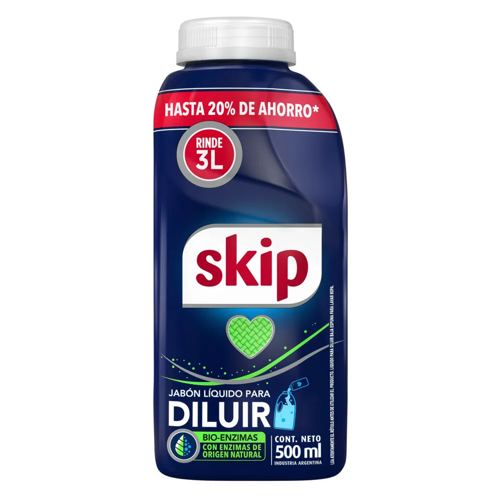 SKIP Jabón líquido para diluir 500ml rinde 3L Distribuidor MM