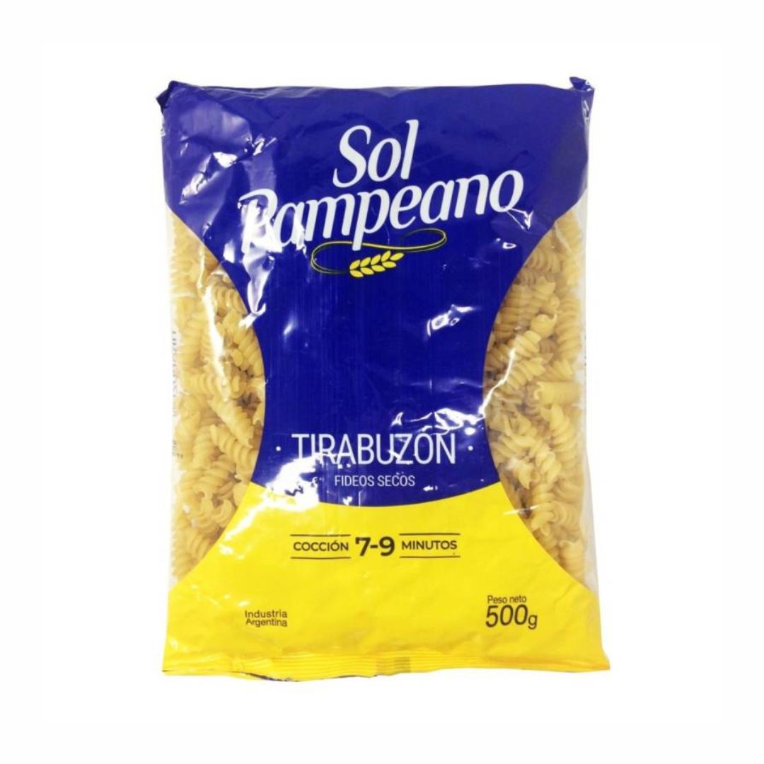 SOL PAMPEANO Fideos Tirabuzón 500gr