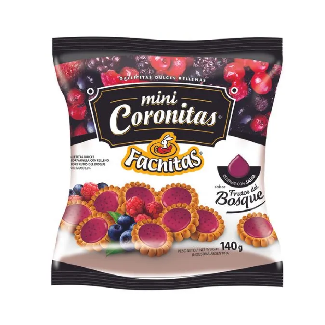 CORONITAS Galletitas Frutos del bosque 140gr