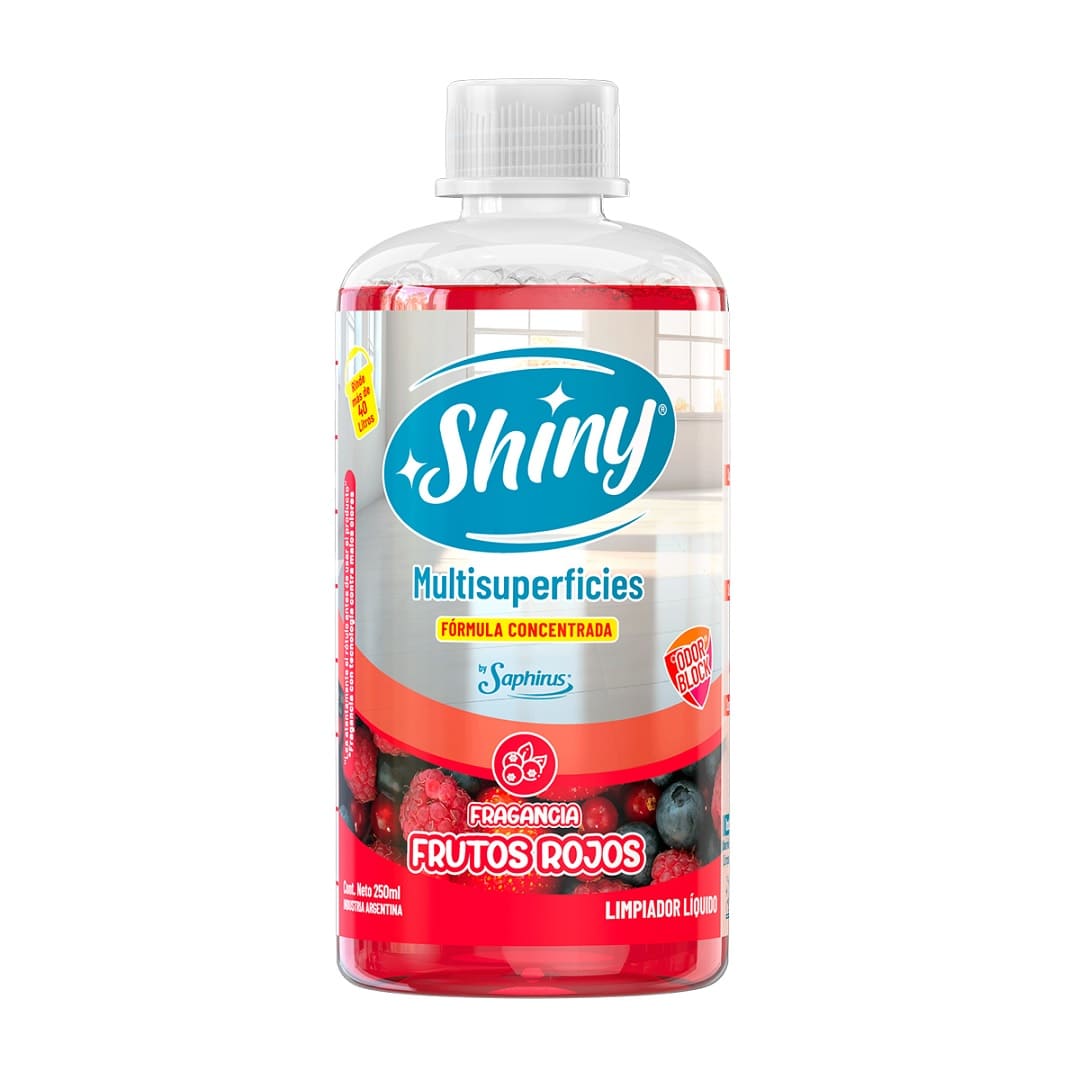 SHINY Limpiador Liquido Concentrado Frutos Rojos x250ml