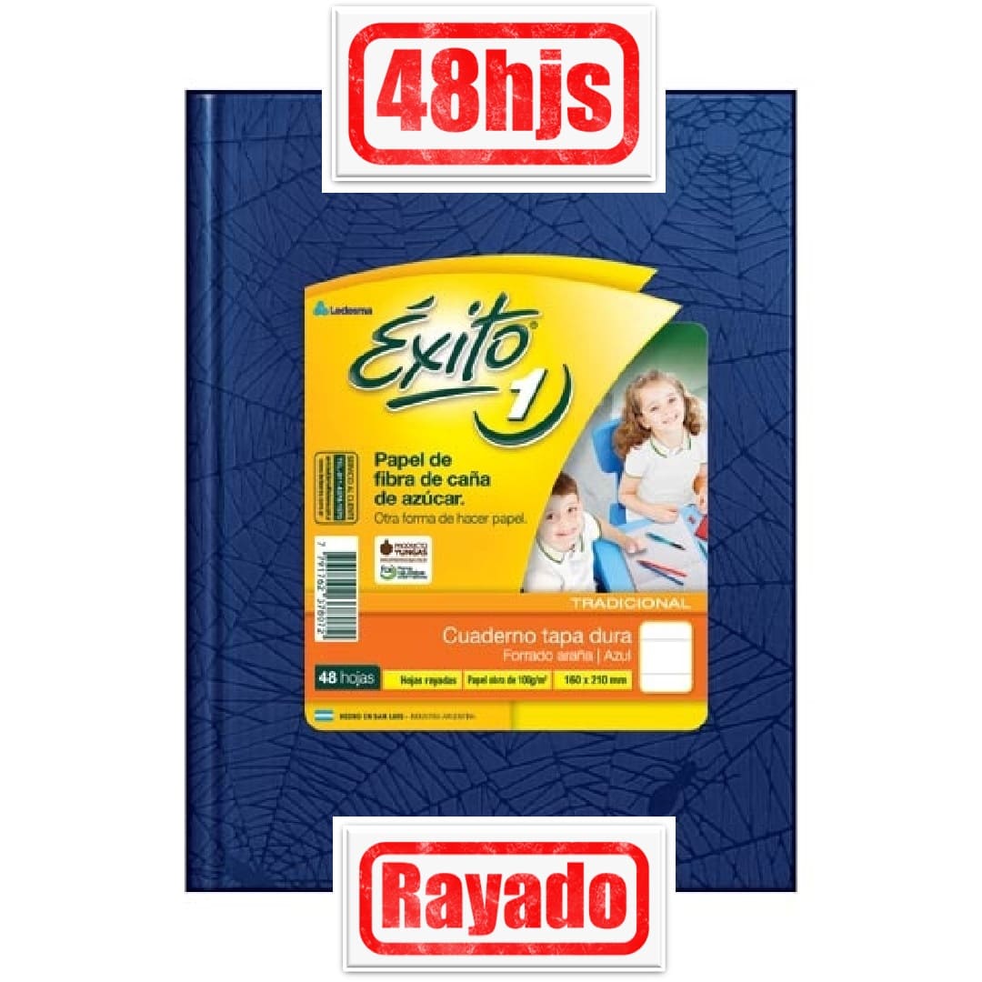EXITO Cuaderno Rayado x48 Azul