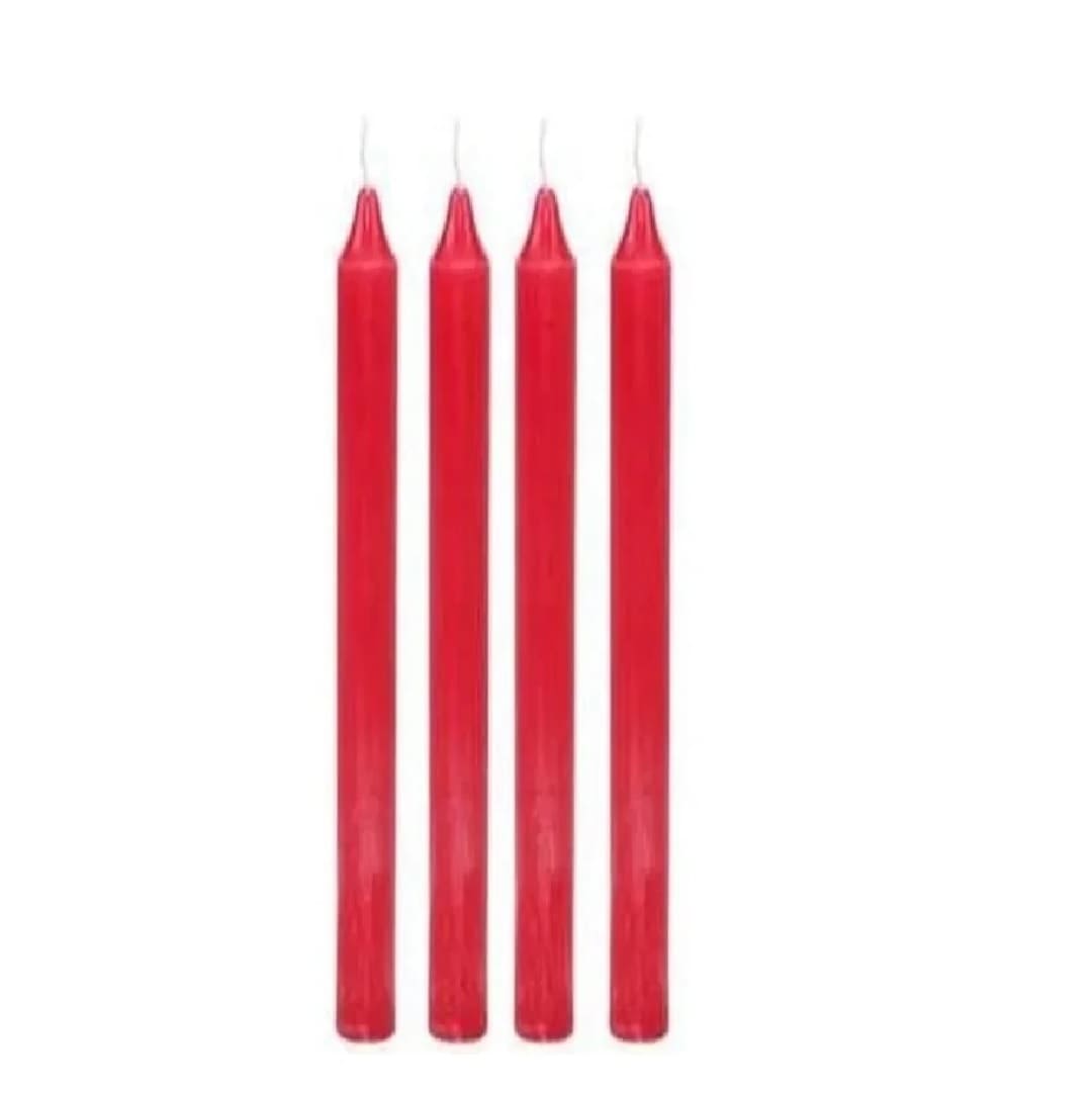 BROOMY Velas Rojas Largas x4u